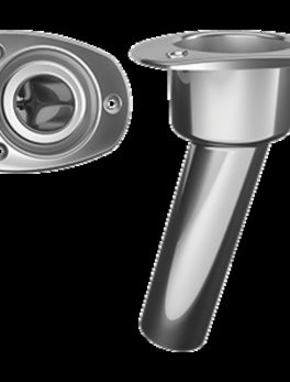 Mate Series Stainless Steel 15 and deg; Rod and amp; Cup Holder - Open - Oval Top