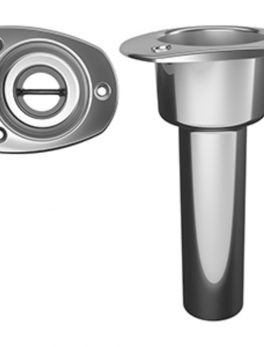 Mate Series Stainless Steel 0 and deg; Rod and amp; Cup Holder - Open - Oval Top