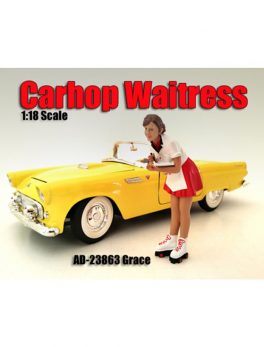 Carhop Waitress Grace Figure for 1/18 Scale Models by American Diorama 23864