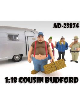 Cousin Budford Trailer Park Figure For 1:18 Scale Diecast Model Cars by American Diorama 23874