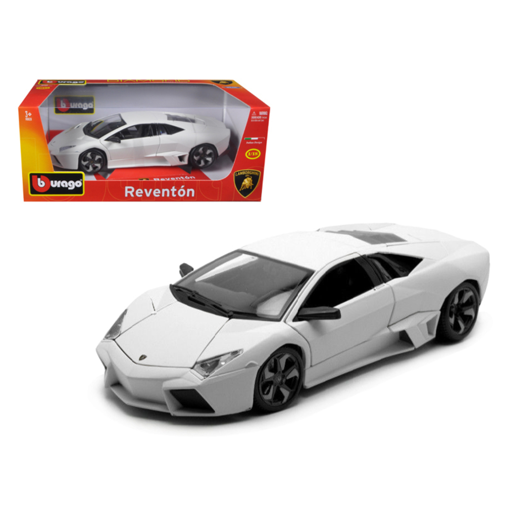 Lamborghini Reventon Matt White 1/18 Diecast Model Car by Bburago 11029w
