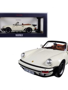 1987 Porsche 911 Turbo Cabriolet Ivory 1/18 Diecast Model Car by Norev 187661