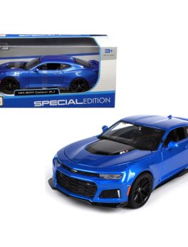 2017 Chevrolet Camaro ZL1 Blue Metallic 1/24 Diecast Model Car by Maisto 31512bl