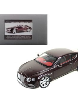 2016 Bentley Continental GT LHD Burgundy 1/18 Diecast Model Car by Paragon 98221