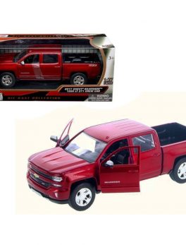 2017 Chevrolet Silverado 1500 LT Z71 Crew Cab Metallic Red 1/27 Diecast Model Car by Motormax 79348R