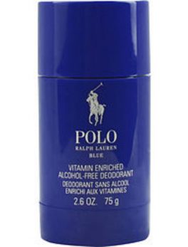 Polo Blue Deodorant Stick Alcohol Free 2.6 Oz For Men