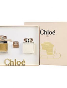 Chloe New Eau De Parfum Spray 2.5 Oz and Body Lotion 3.4 Oz and Eau De Parfum .17 Oz Mini For Women