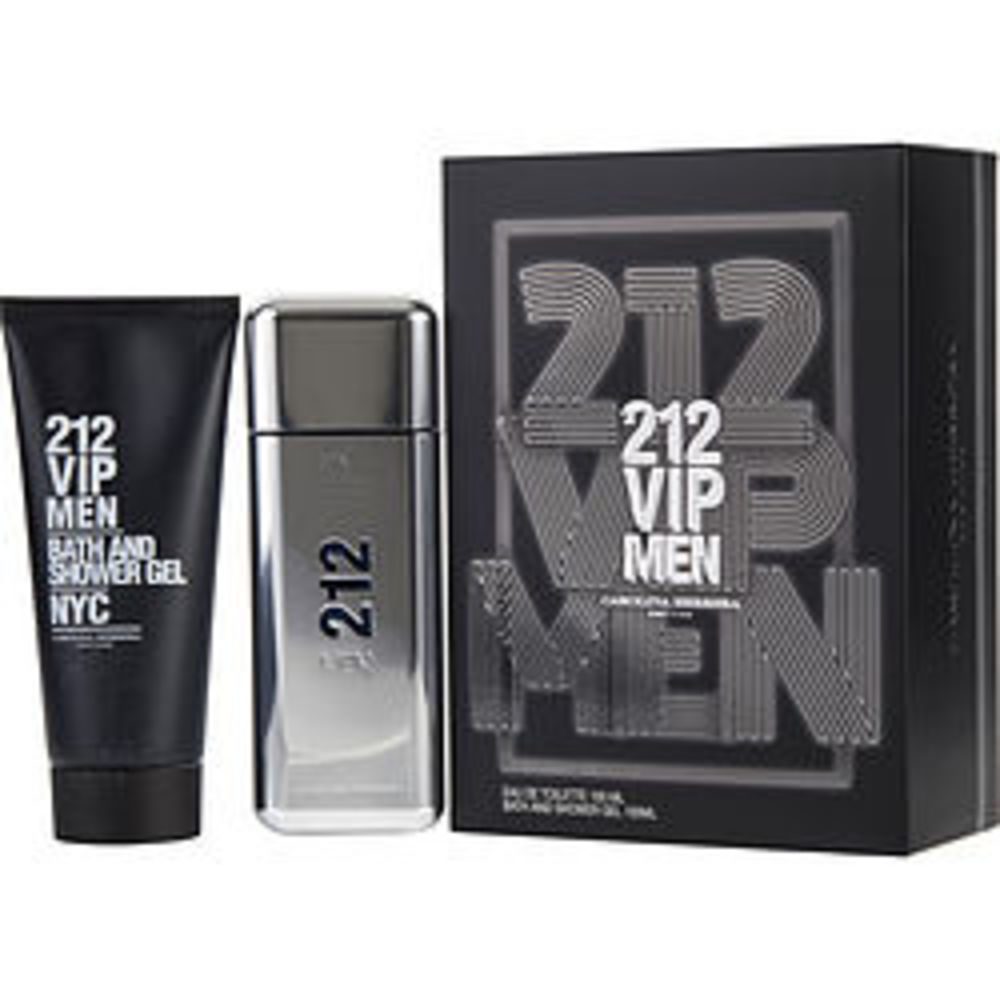 212 Vip Edt Spray 3.4 Oz and Shower Gel 3.4 Oz For Men