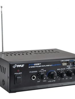 Pyle Pro PTA22BT 40-Watt x 2 Mini Blue Series Bluetooth Stereo Power Amp