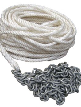 Powerwinch 200" of 1/2" Rope 15'of 1/4" HT Chain Rode