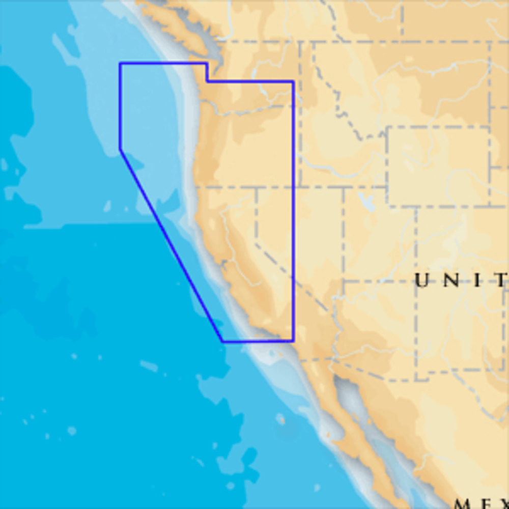 Navionics Platinum+ - Oregon and California - microSD/SD