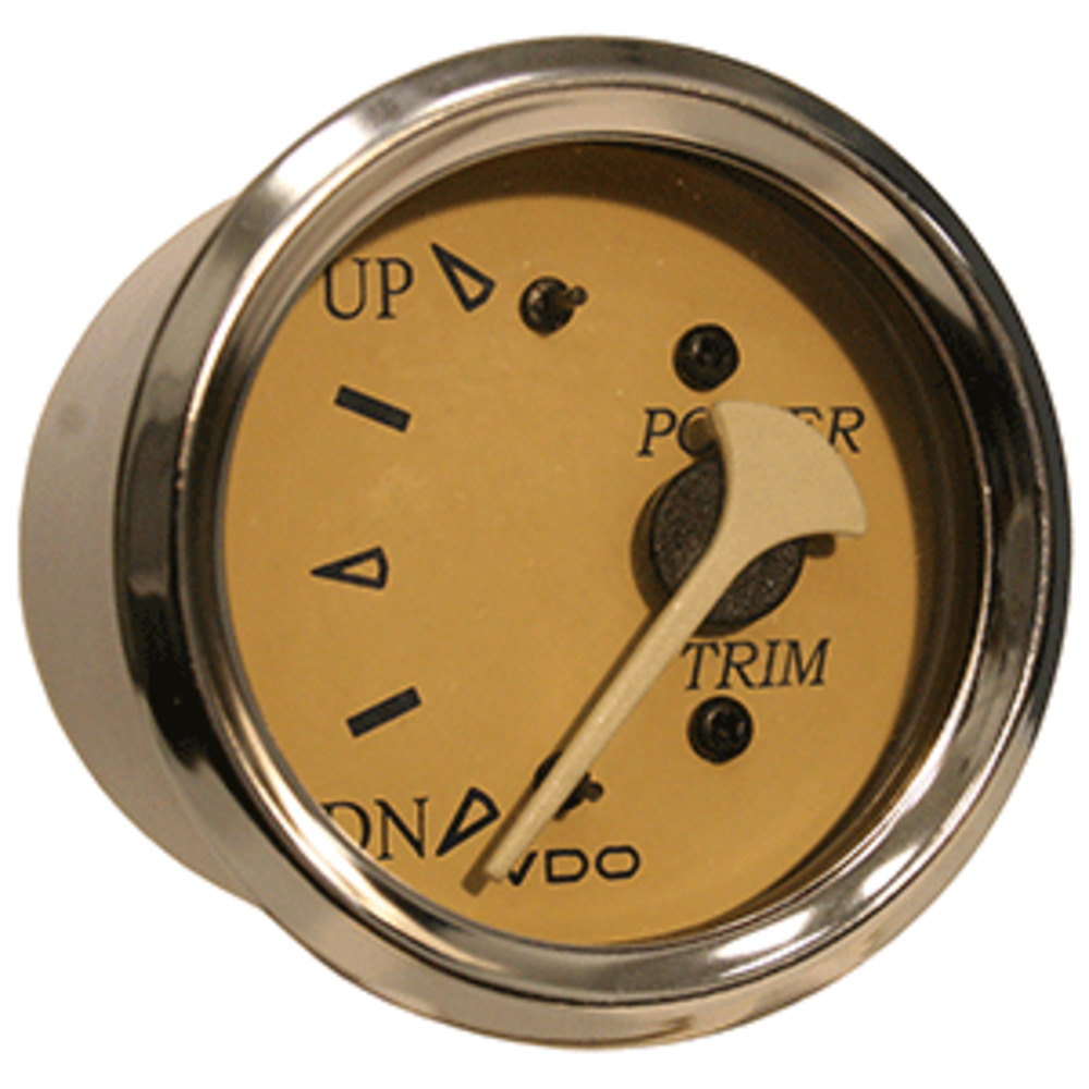 VDO Allentare Teak Trim Gauge - For Use w/Mercury/Volvo/Yamaha 2001+ Engines - 12V