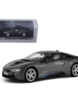 BMW i8 Grey with Blue 1/43 Diecast Model Car by Paragon 91051gry