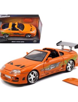 Brian's Toyota Supra Orange Fast and Furious Movie 1/24 Diecast Model Car by Jada 97168