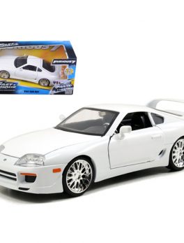 Brian's Toyota Supra White Fast and Furious Movie 1/24 Diecast Model Car by Jada 97375