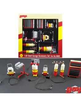 6pc Shop Tools Set #1 Shell Oil 1/18 Diecast by GMP 18869