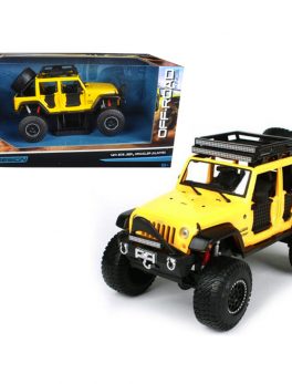 2015 Jeep Wrangler Unlimited Yellow Off Road Kings 1/24 Diecast Model Car by Maisto 32523Y