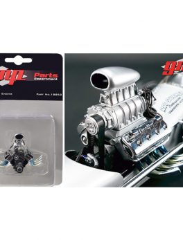 Engine and Transmission Replica Blown Drag from The Chizler V Vintage Dragster 1/18 Model by GMP 18853