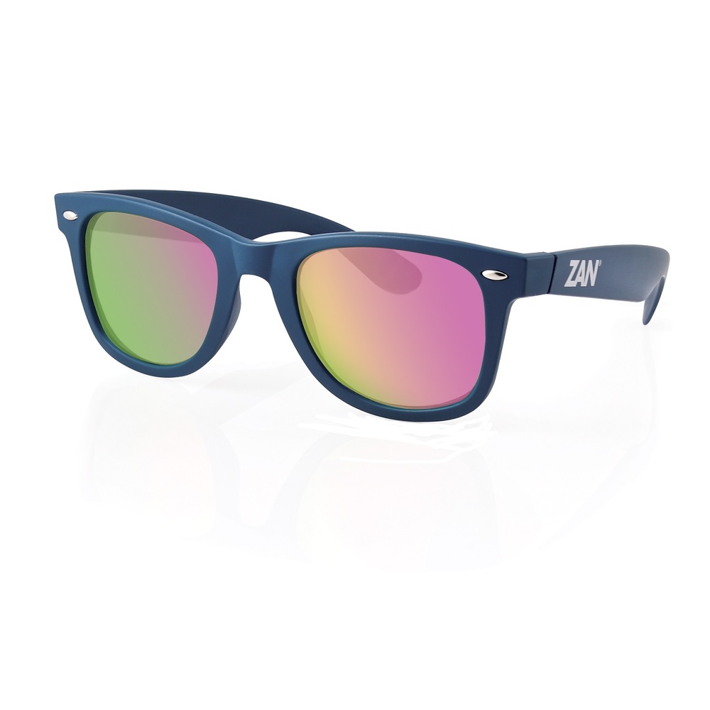 ZANheadgear Winna Sunglass w-Steel Blue-Smoked Purple Mirror