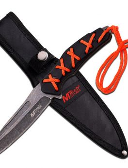 MTech USA 8.5in Fixed Knife with Stonewash 3.7 Blade