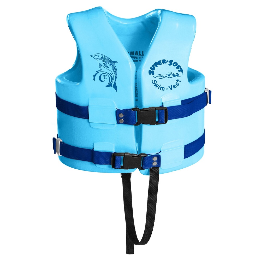 TRC Recreation Kids Super Soft USCG Vest XS - Marina Blue