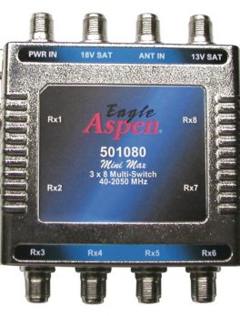 Eagle Aspen 501080 3-In x 8-Out Multiswitch with Optional Power Supply Port