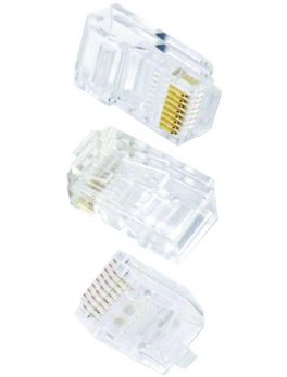 Ethereal C6T 8-Pin CAT-6 Crimp Connectors, 50-Pack