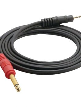 Pyle Pro PCBL43FT6 12-Gauge Dual 1/4" Males to 3.5mm Stereo Male Y-Cable, 6ft
