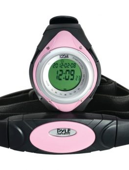 Pyle Pro PHRM38PN Heart Rate Monitor Watch with Minimum, Average and Maximum Heart Rate (Pink)