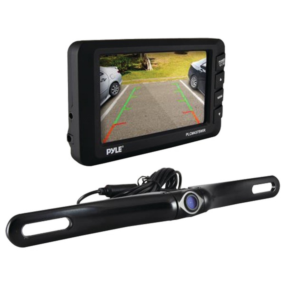 Pyle PLCM4375WIR 4.3" LCD Monitor and Wireless Backup Camera with Parking/Reverse Assist System