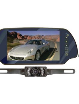 Pyle PLCM7200 7" LCD Mirror Monitor/Backup Night Vision Camera Kit