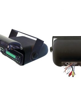 Pyle PLMRCB3 Universal Marine Stereo Housing with Full Chassis-Wired Casing (Black)