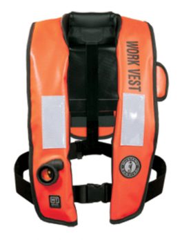 Mustang Inflatable Work Vest w/HIT Orange
