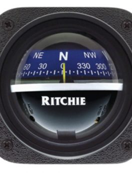 Ritchie V-537B Explorer Compass - Bulkhead Mount - Blue Dial