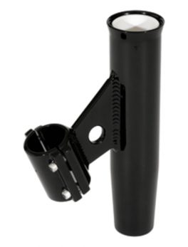 Lee's Clamp-On Rod Holder - Black Aluminum - Vertical Mount - Fits 1.315 O.D. Pipe