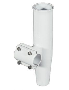 Lee's Clamp-On Rod Holder - White Aluminum - Horizontal Mount - Fits 1.660" O.D. Pipe