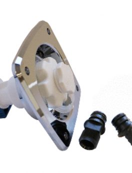 Jabsco Water Pressure Regulator - Flush Mount - Chrome - 45 psi