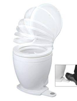 Jabsco Lite Flush Electric 24V Toilet w/Footswitch