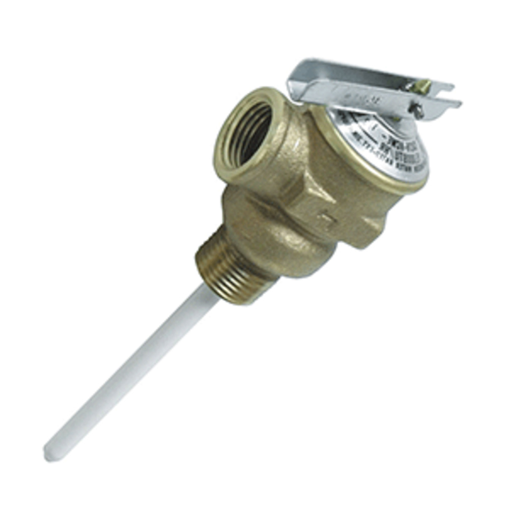 Camco Temperature and Pressure Relief Valve - 1/2" Valve w/4" Probe