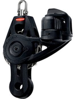 Ronstan Series 55 Ratchet Mount Orbit Block - Fiddle Becket Cleat Swivel