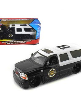 2002 GMC Yukon Denali Police 1/24 Diecast Model Car by Jada 96367