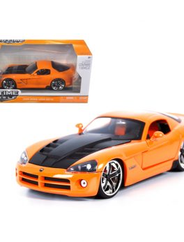 2008 Dodge Viper SRT10 Orange 1/24 Diecast Car Model by Jada 96805or