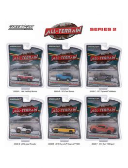 All Terrain Series 2, 6pc Diecast Car Set 1/64 by Greenlight 35020