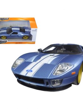 2005 Ford GT Blue 1/24 Diecast Model Car by Jada 97366AB-bl