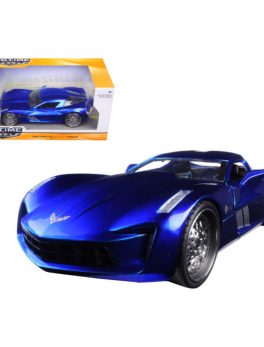 2009 Chevrolet Corvette Stingray Concept Blue 1/24 Diecast Model Car by Jada 97468