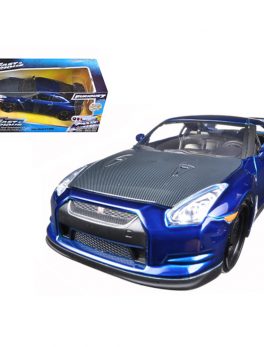 Brian's 2009 Nissan GTR R35 Blue Fast and Furious 7 Movie 1/24 Diecast Model Car by Jada 97036