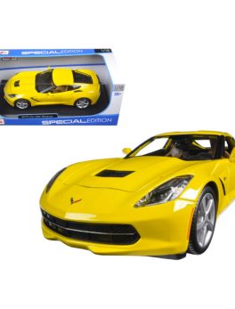 2014 Chevrolet Corvette C7 Stingray Yellow 1/18 Diecast Model Car by Maisto 31182y