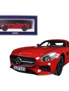 2015 Mercedes AMG GT Red 1/18 Diecast Model Car by Norev 183496