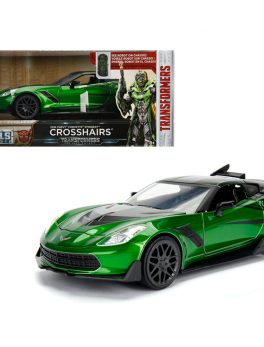 2016 Chevrolet Corvette Crosshairs Green From Transformers Movie 1/24 Diecast Model Car by Jada Metals 98499