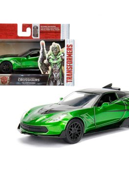 2016 Chevrolet Corvette Crosshairs Green From Transformers 5 Movie 1/32 Diecast Model Car by Jada 98397